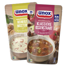 Unox soep in zak